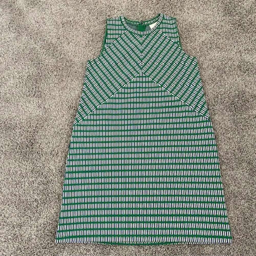 Anthropologie Maeve Dress A-Line Back Zip Sleeveless Jacquard Knit Women Medium - Picture 12 of 16